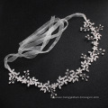 Handmade Designer Pearl Rhinestone Elastic Headband Wedding Bridal Hairband for Women Girl Luxury Hair Accessories Feast Party